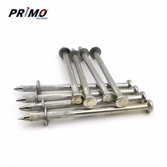 Nk Shoot Nail with Metal Washer Factory Drive Pins Powder Actuated Fasteners