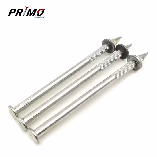 Nk Shoot Nail with Metal Washer Factory Drive Pins Powder Actuated Fasteners