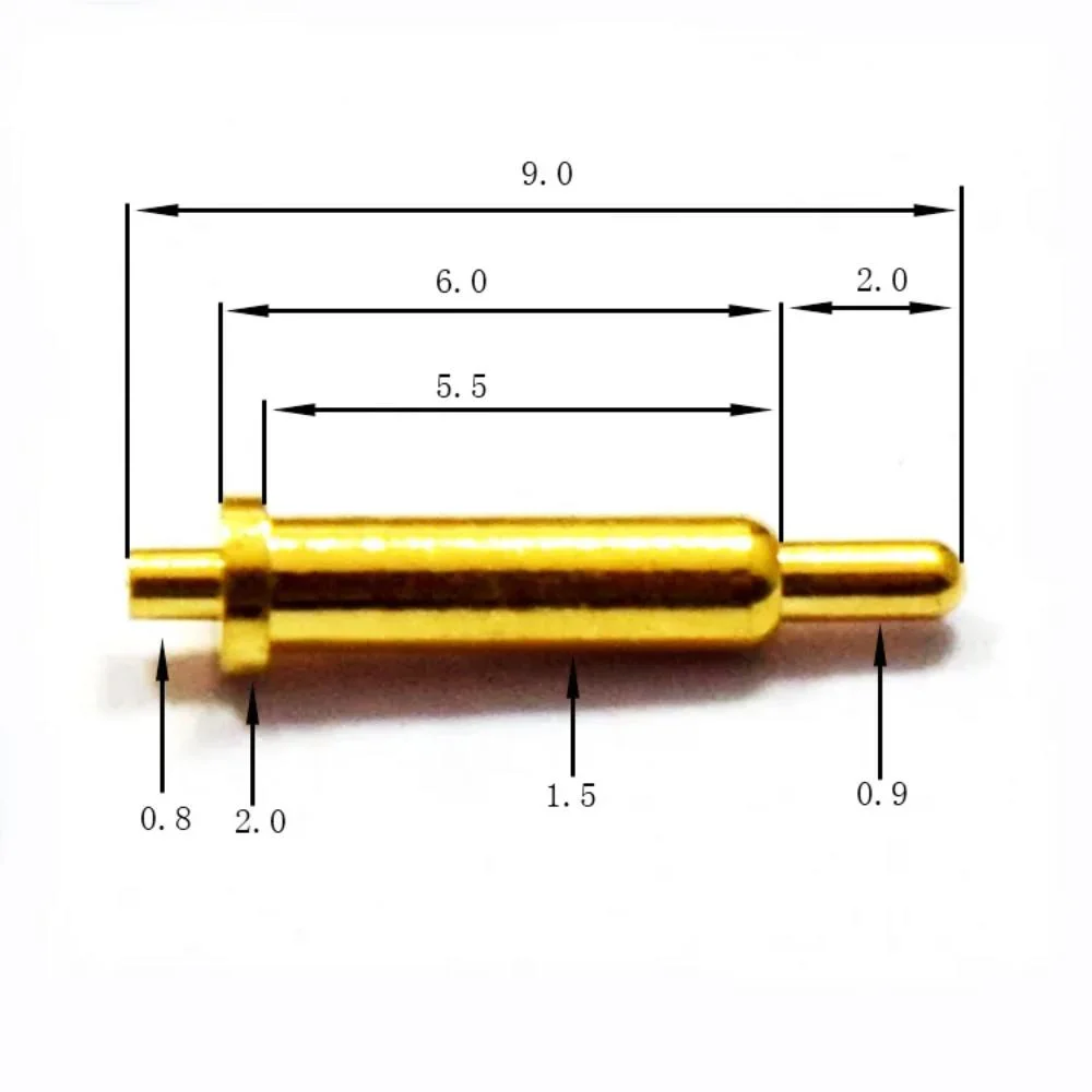 Custom High Quality Copper Alloy Through Hole Piston 4 Position Spring Connector Pogo Pin