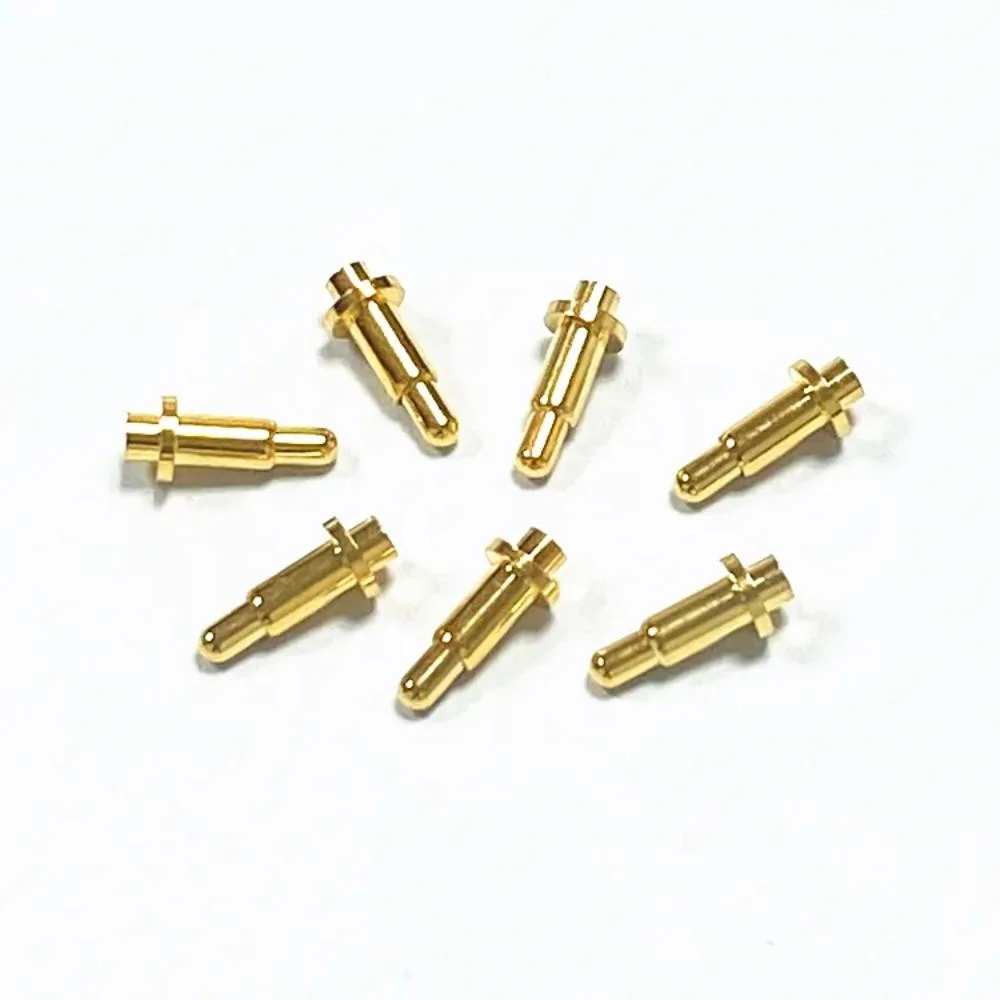 Custom High Quality Copper Alloy Through Hole Piston 4 Position Spring Connector Pogo Pin