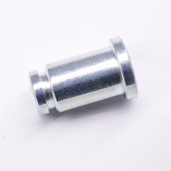 China Custom High Precision Fastener Furniture Usage Flat Head Lock Pin Carbon Steel Dowel Pin Zinc Pleated Solid Pin