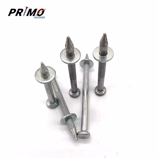 Nk Shoot Nail with Metal Washer Factory Drive Pins Powder Actuated Fasteners