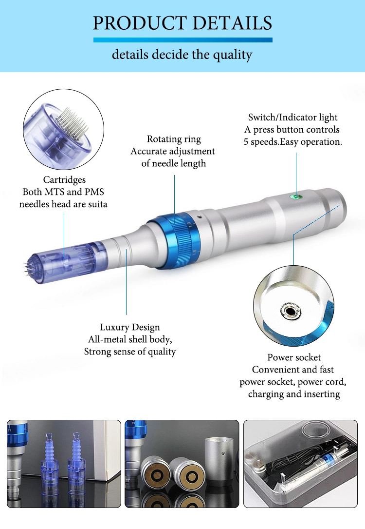 Micro Needle Therapy Korea Microneedling Derma Facial Pen Dr Pen Ultima A6 Microneedle Roller