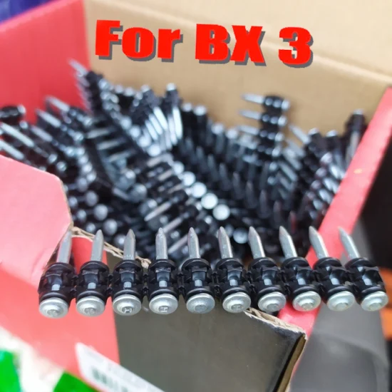 High Quality Collated Nails Hilti Bx3 Nails Hardware Accessories Nail Gun Fasteners Plastic Strip Concrete Pin