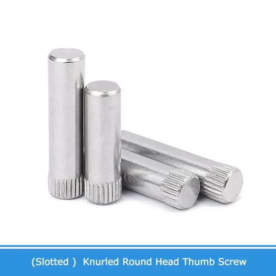 304 A2 Stainless Steel Knurled Cylindrical Pin Shaft Pin Toy Connecting Rod Lock Hinge Pin M2 M2.5 M3 M4 M5 M6