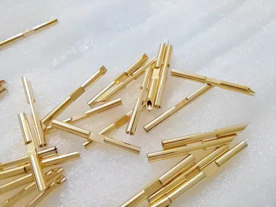 High Precision Copper/Brass Gold Plated Connector/Electrical Terminal Pin/Spring Loaded Pogo Pin
