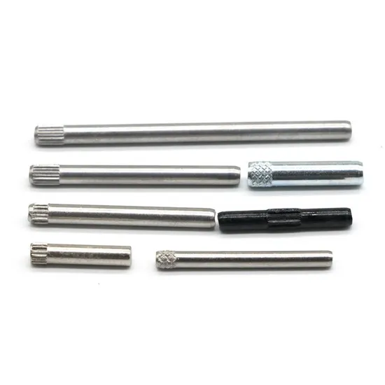 Cylindrical 304 Stainless Steel Dowel Pins Knurled Head Flat End Dowel Pin