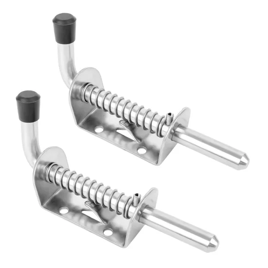 Chinese Manufacture High Tensile Steel Black Finish Trailer Fasteners Trailer Gate Spring Pin Latch