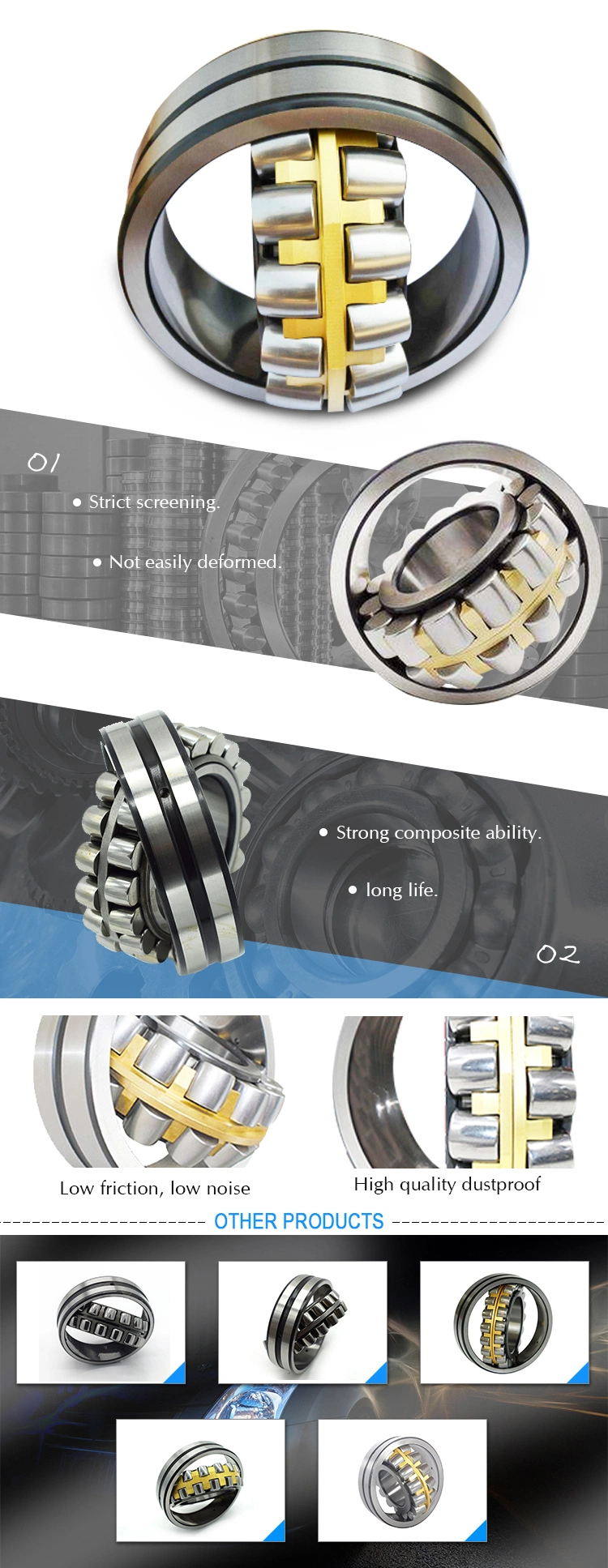 24124 Cc/W33 Spherical Roller Bearing with Cylindrical Bore