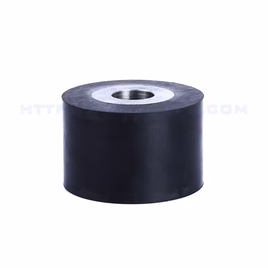 Manufacturer Rubber Bearing Roller Polyurethane Rubber Coated Roller with Bearings