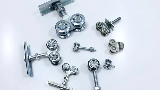 2 Wheel Sliding Gate Hanger Roller Lifting Wheel for Greenhouse & Agricultural 25mm Small Bearing Pulley Roller 